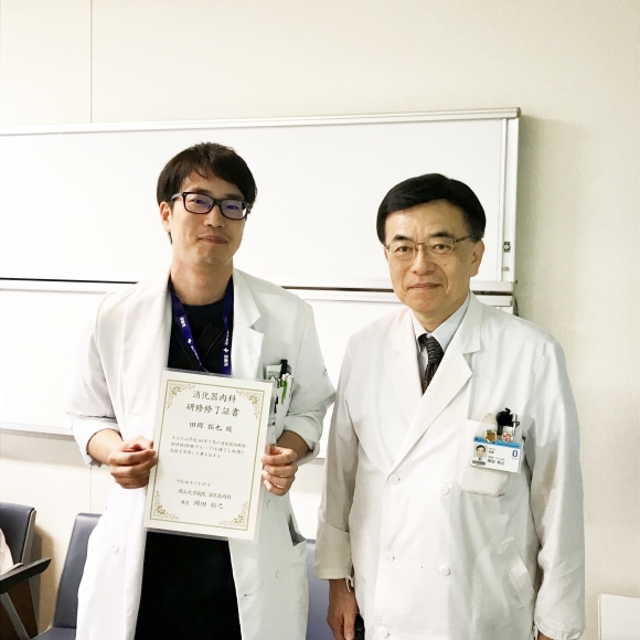 田岡先生と岡田教授