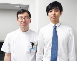 白川先生(右)と川野医局長