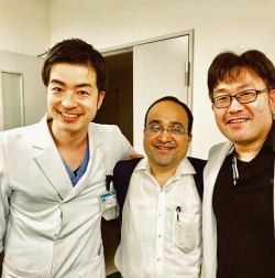 左より杉原医師、Ajay医師、堀口医師